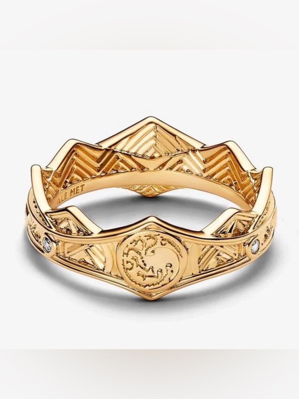 Pandora Game of Thrones House of the Dragon Rhaenyra crown ring like new